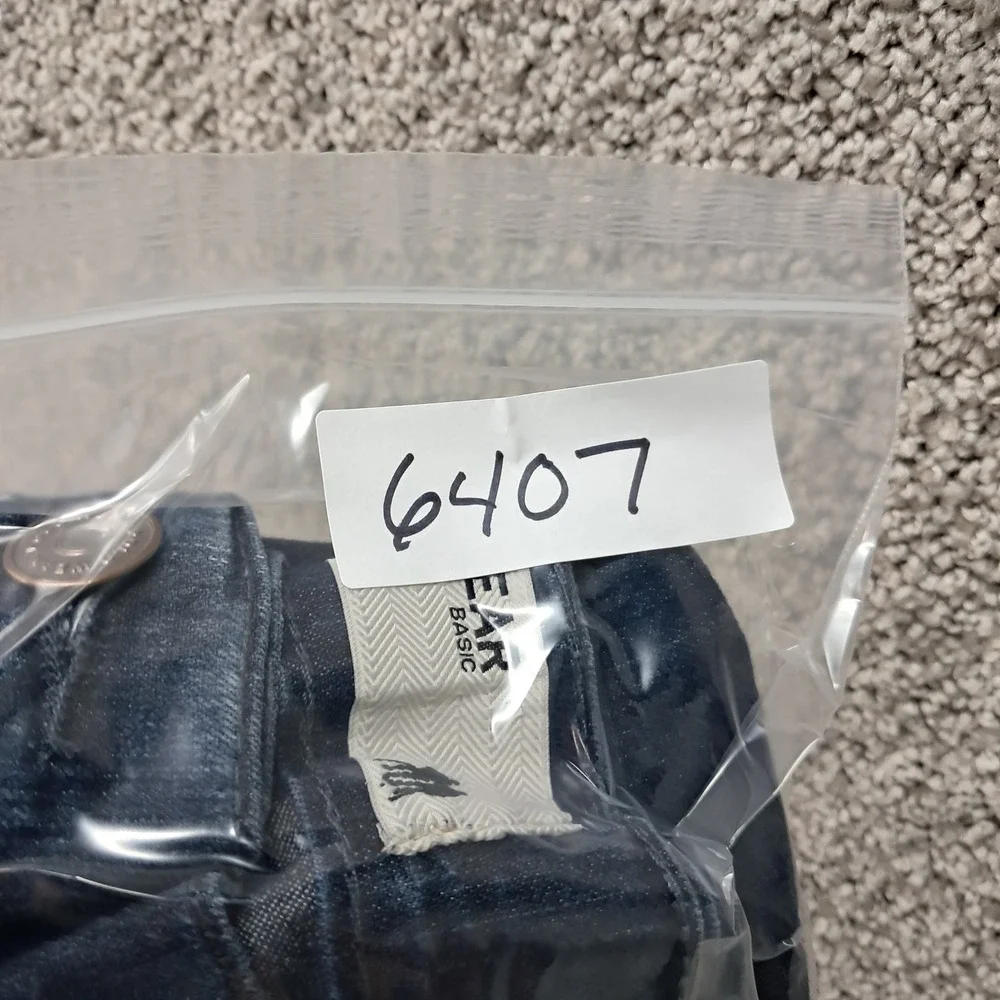 Polo Wear Basic Mens Dark Wash Stretch Denim Jeans Size 46 Indigo Slim Straight